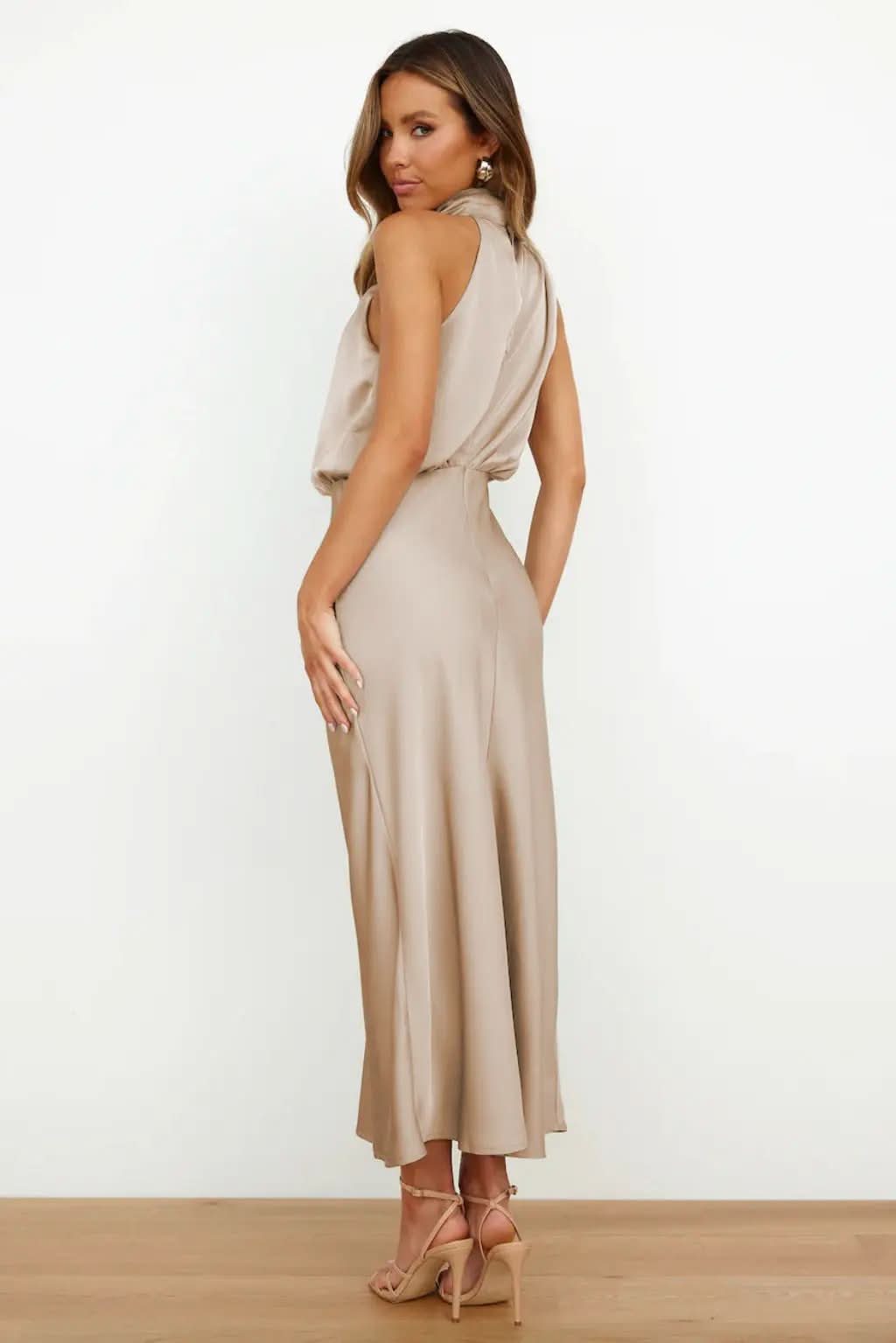 Carlina – Robe Longue Satinée MollyBoo