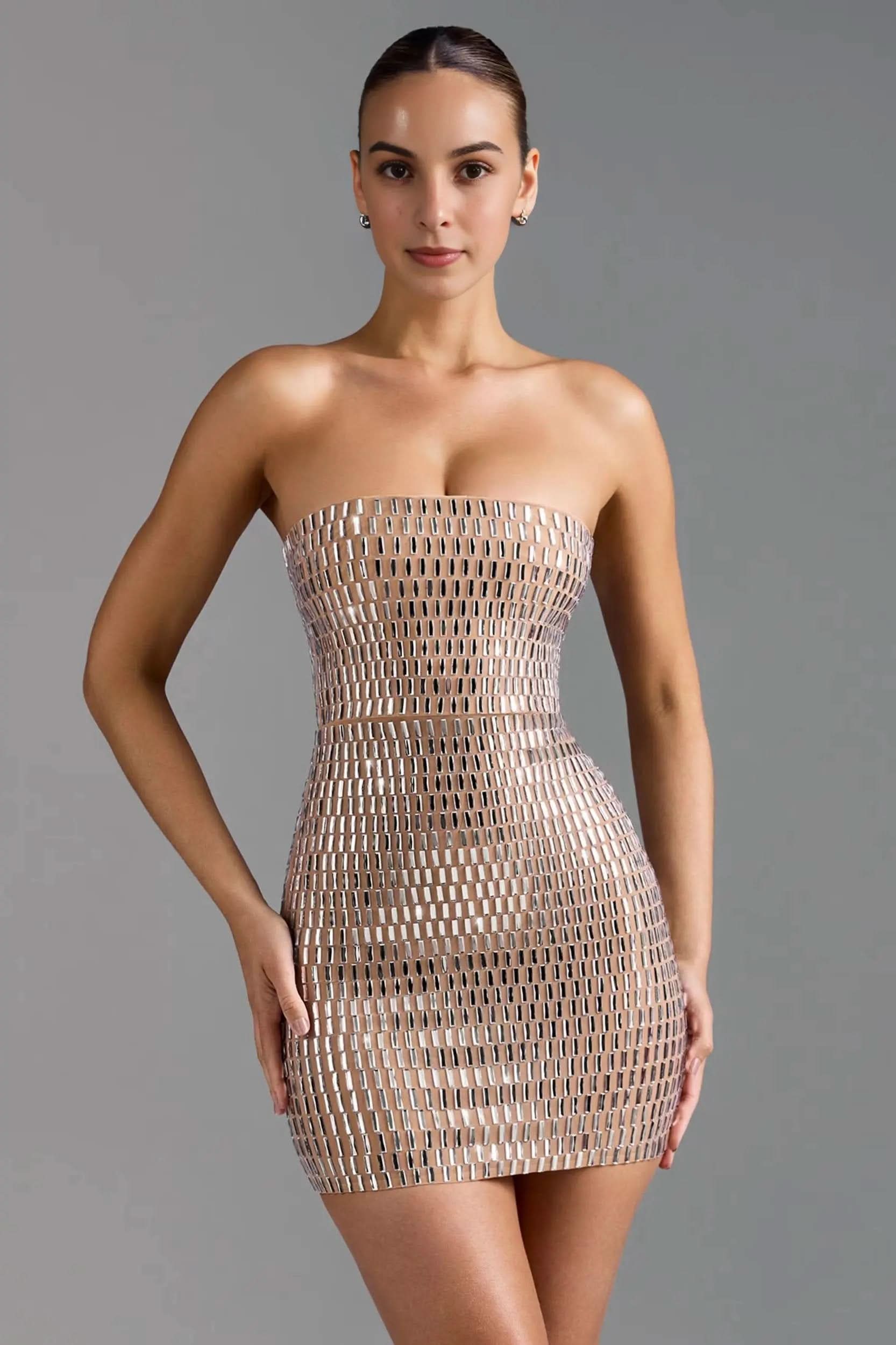 Aurora Juliette Sparkle Mini Dress MOLLYBOO