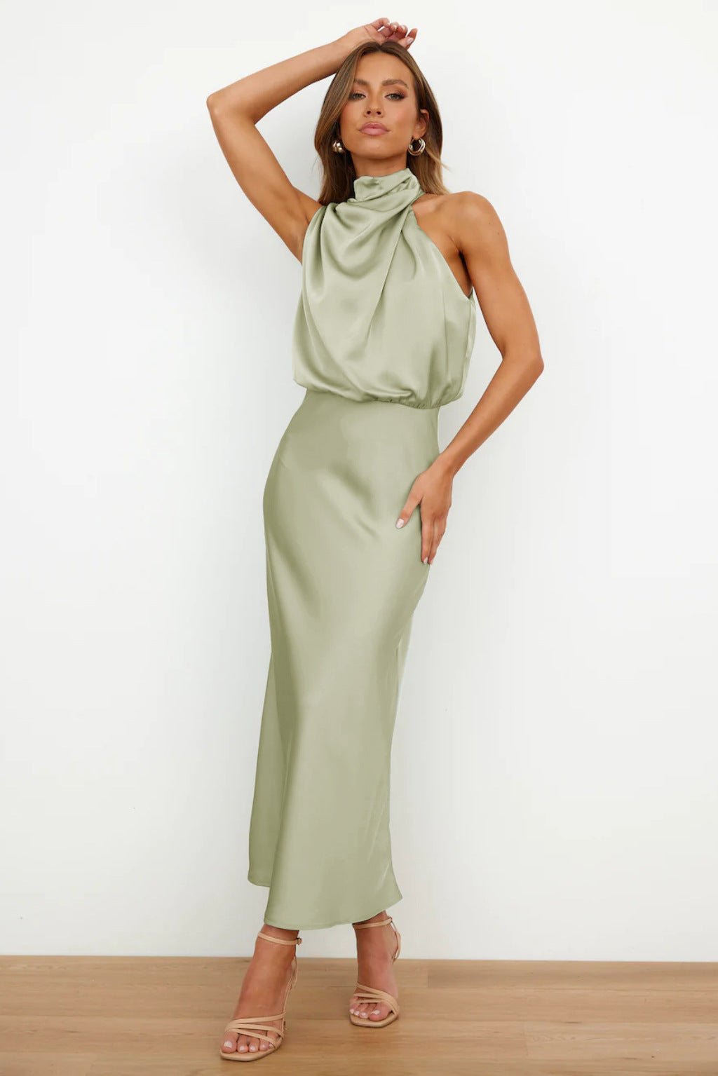 Carlina – Robe Longue Satinée