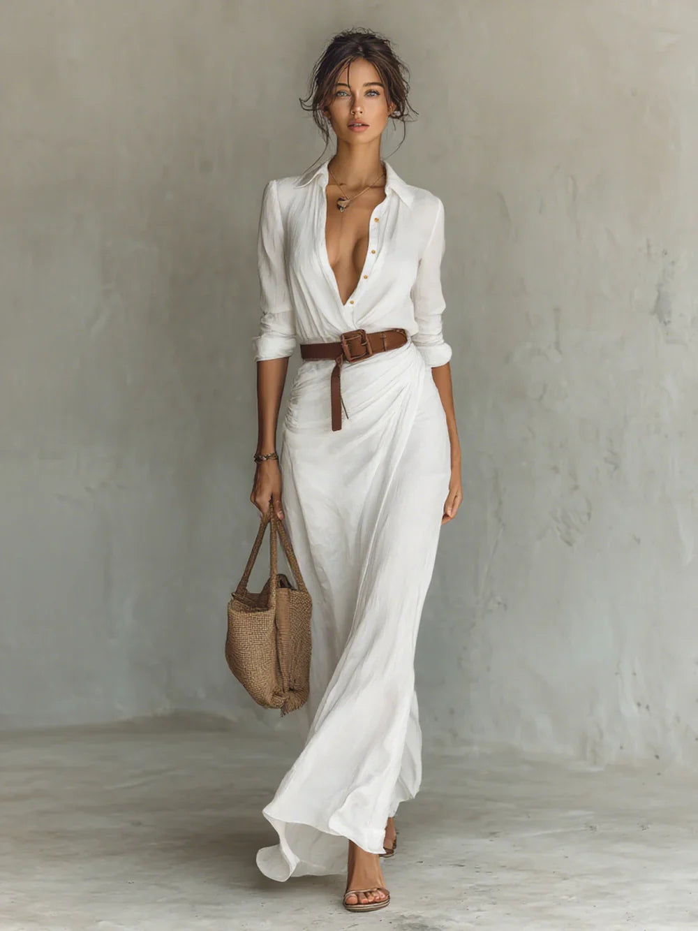 CELINE - LAPEL DRESS