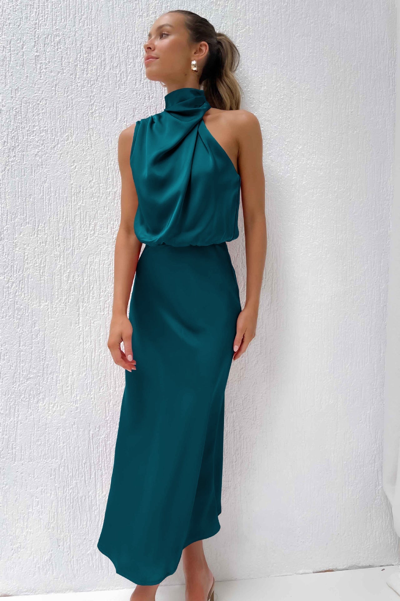 Carlina – Robe Longue Satinée