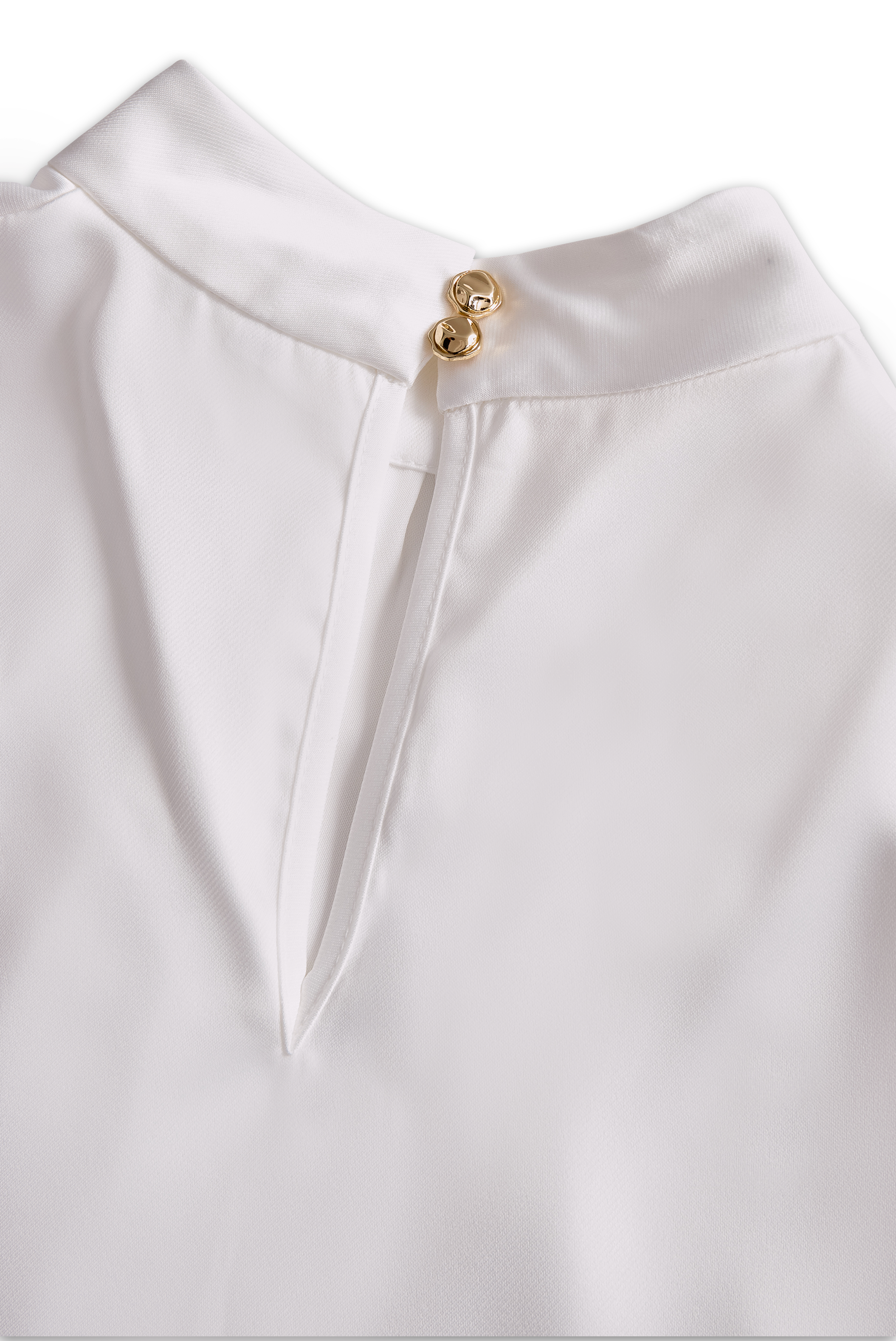 Sophisticated Pleated High-Neck Blouse MollyBoo