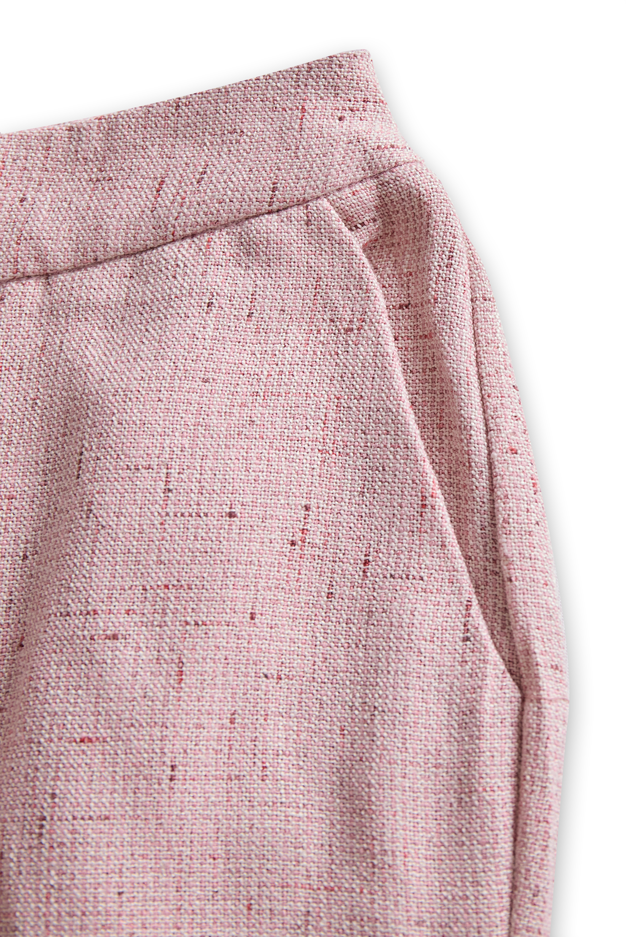 Chic Soft Pink Tweed Suit with Feminine Tailoring and Pearl Accents MollyBoo