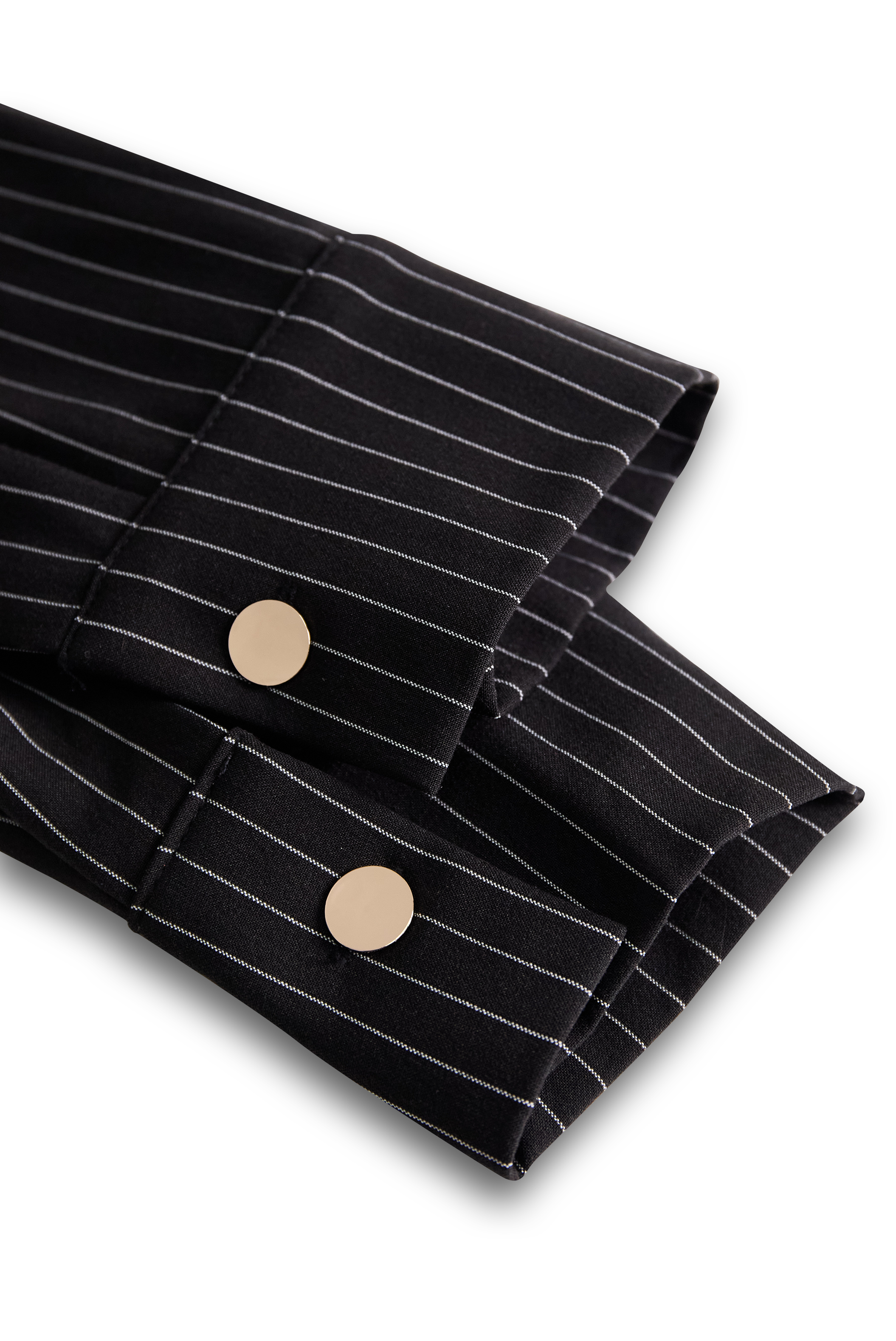 Classic Black Pinstripe Shirt Dress MollyBoo