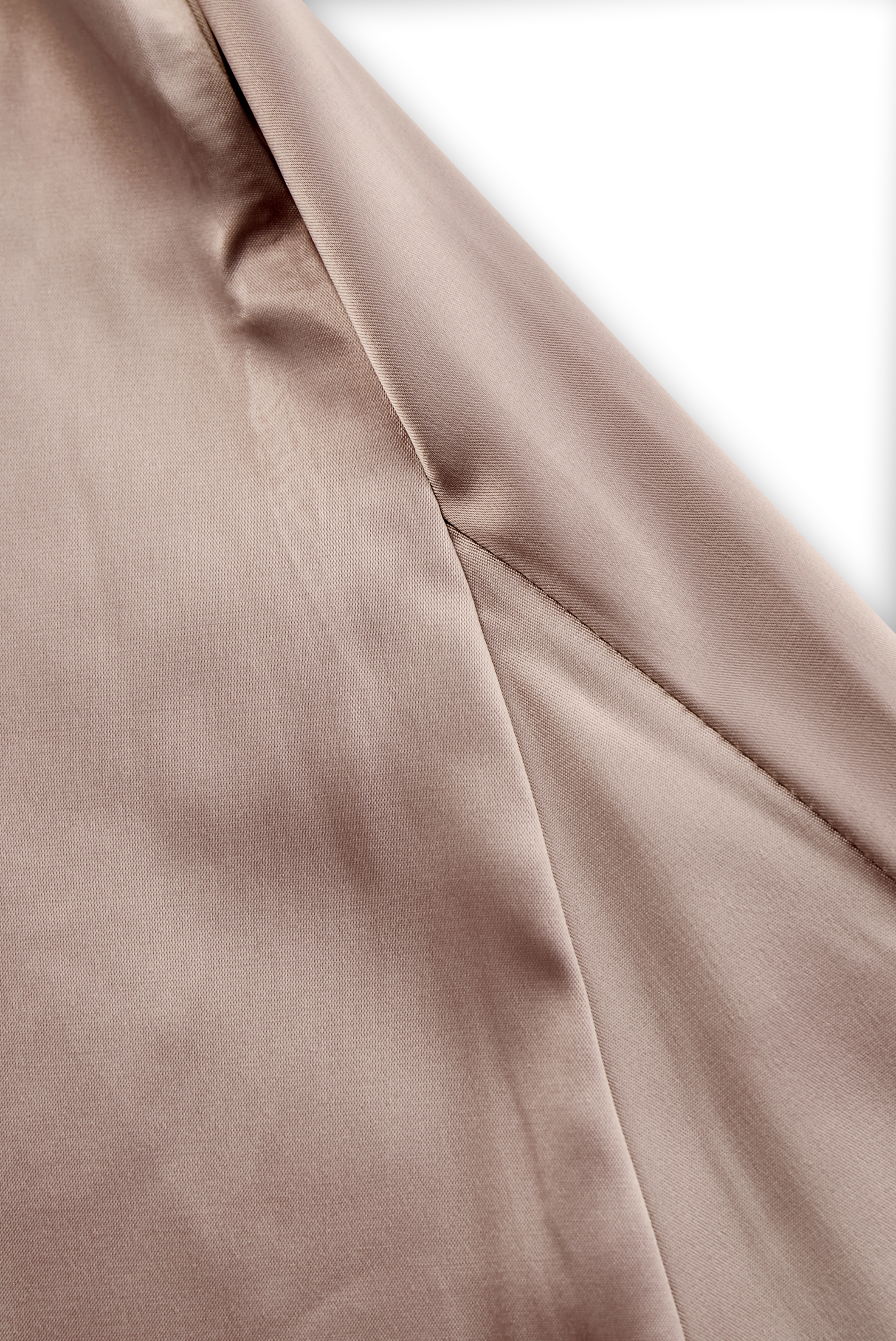 Champagne Satin One-Shoulder Gown MollyBoo