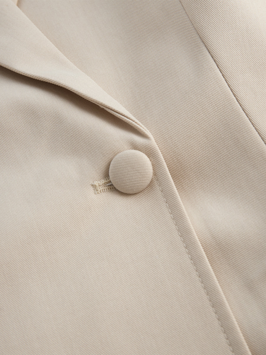 Tailored Blazer-Inspired Mini Dress With Belted Waist MollyBoo