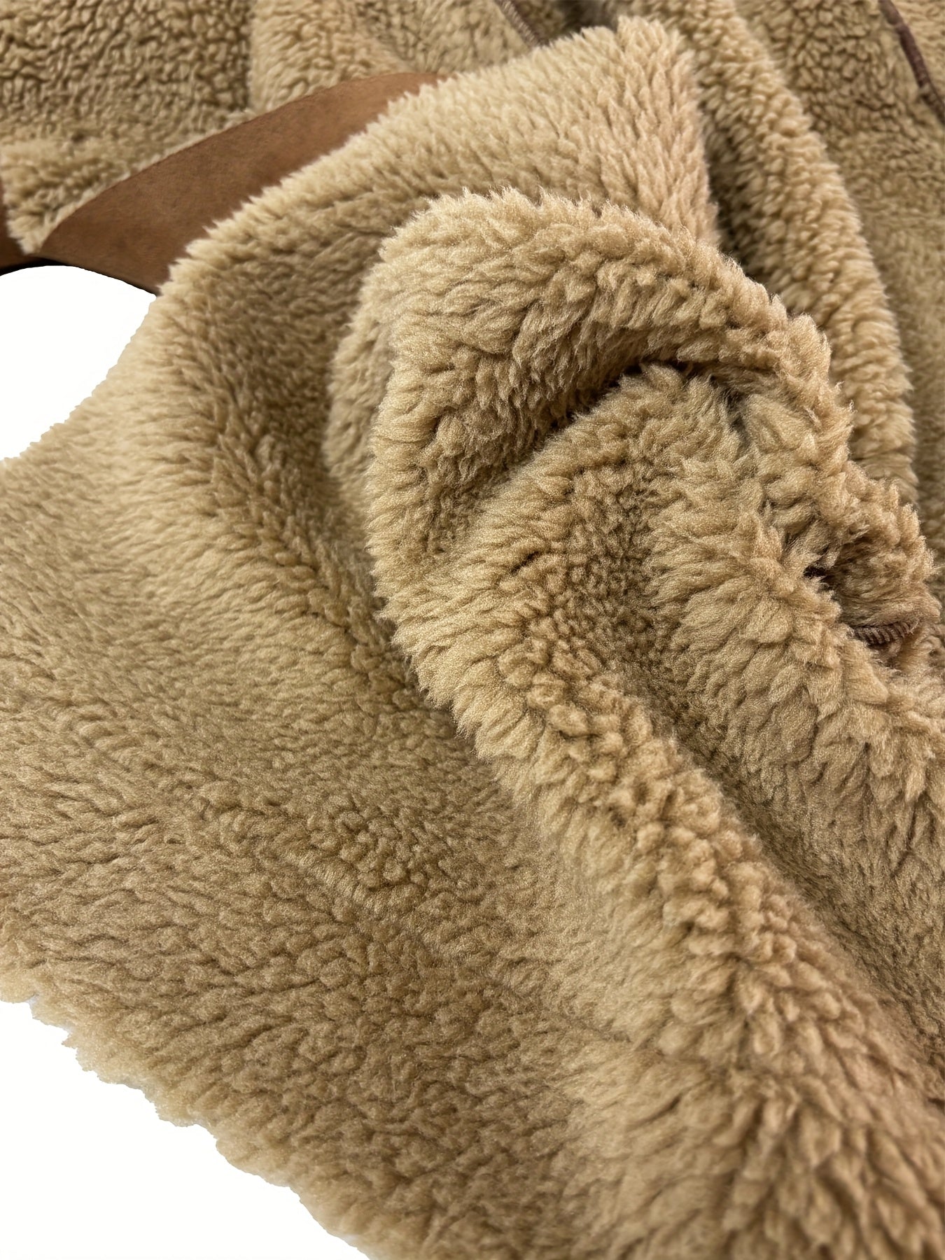 Casaco Longo de Inverno Elegante para Mulheres com Gola e Punhos de Pelúcia - Jaqueta Oversized, Casaco Marrom em Xadrez Houndstooth para Cavalgada, Eventos Casuais e Formais - Roupa de Luxo para Todas as Estações (Lavagem à Mão/Limpeza a Seco) MollyBoo