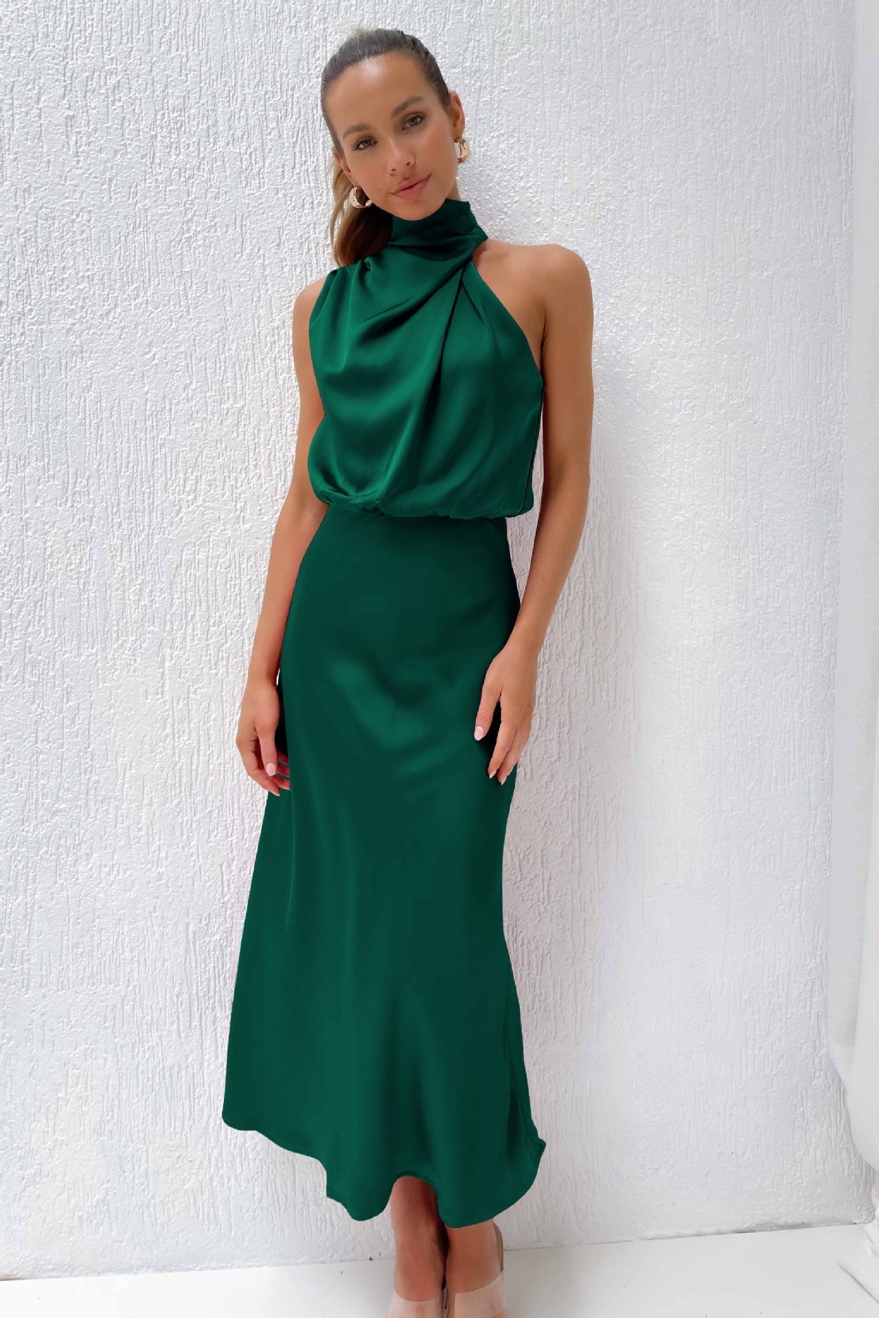 Carlina – Robe Longue Satinée