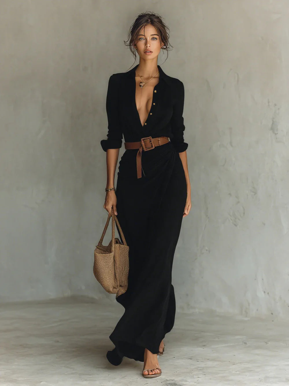CELINE - LAPEL DRESS