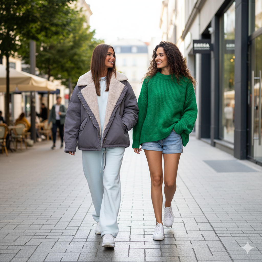 Manteau à col en fourrure: Elegancia y confort