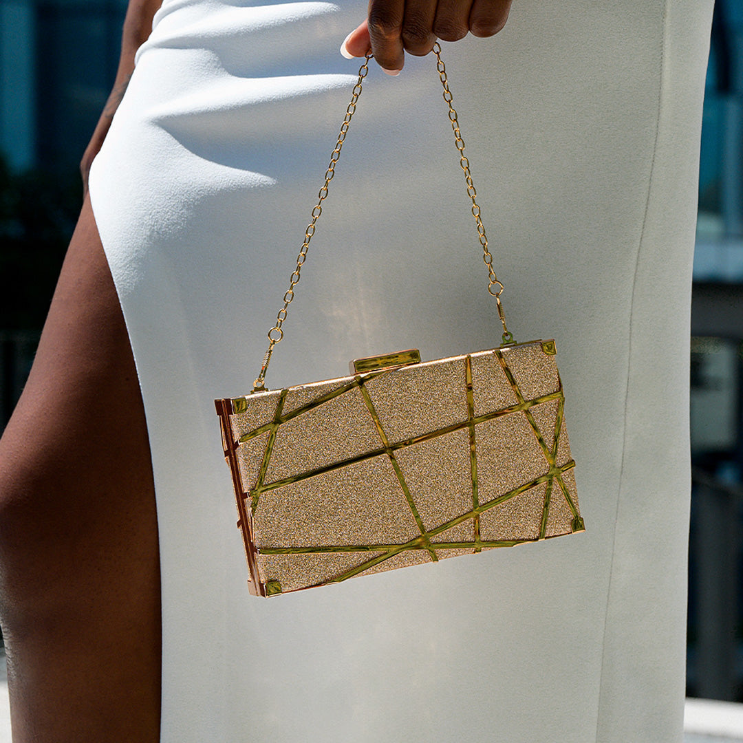 Geometric Clutch Bag LUXBAG