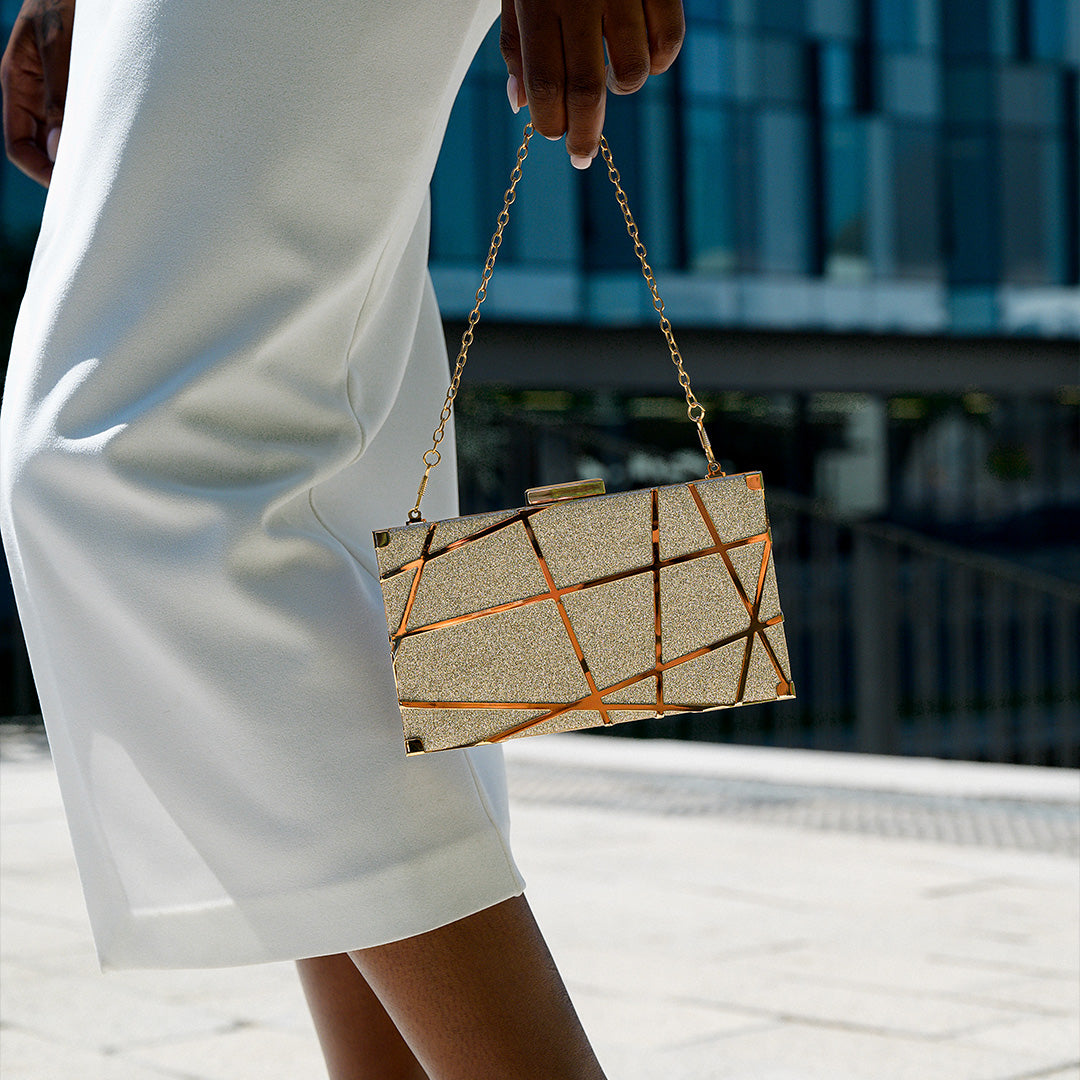Geometric Clutch Bag LUXBAG