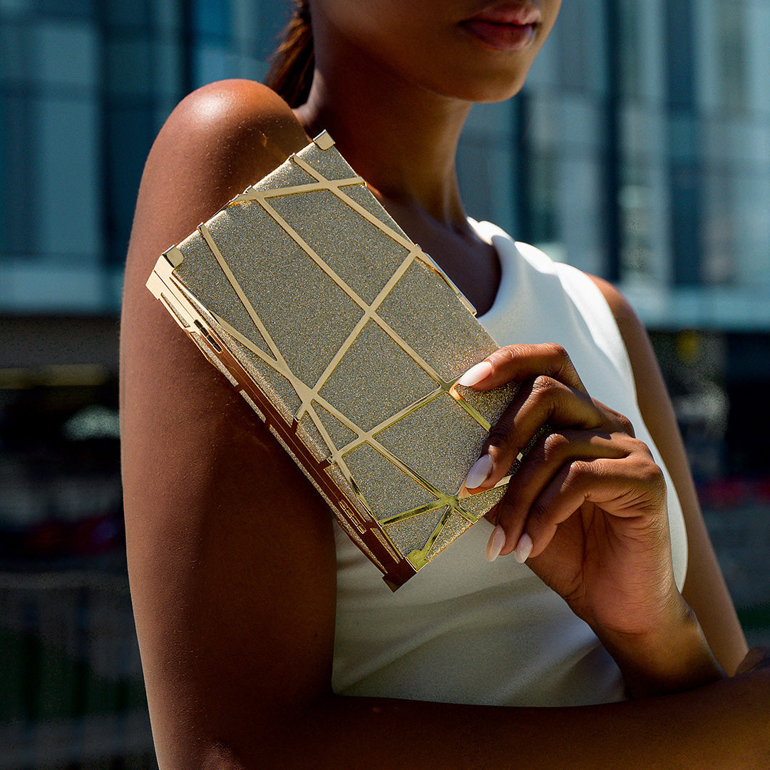 Geometric Clutch Bag LUXBAG