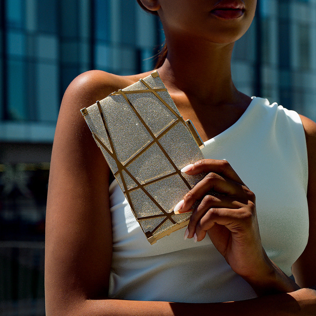 Geometric Clutch Bag LUXBAG