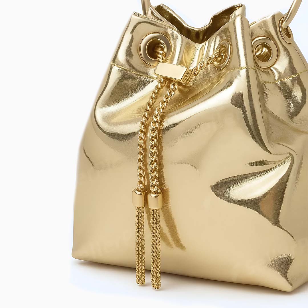 Delaney Metallic Handbag LUXBAG